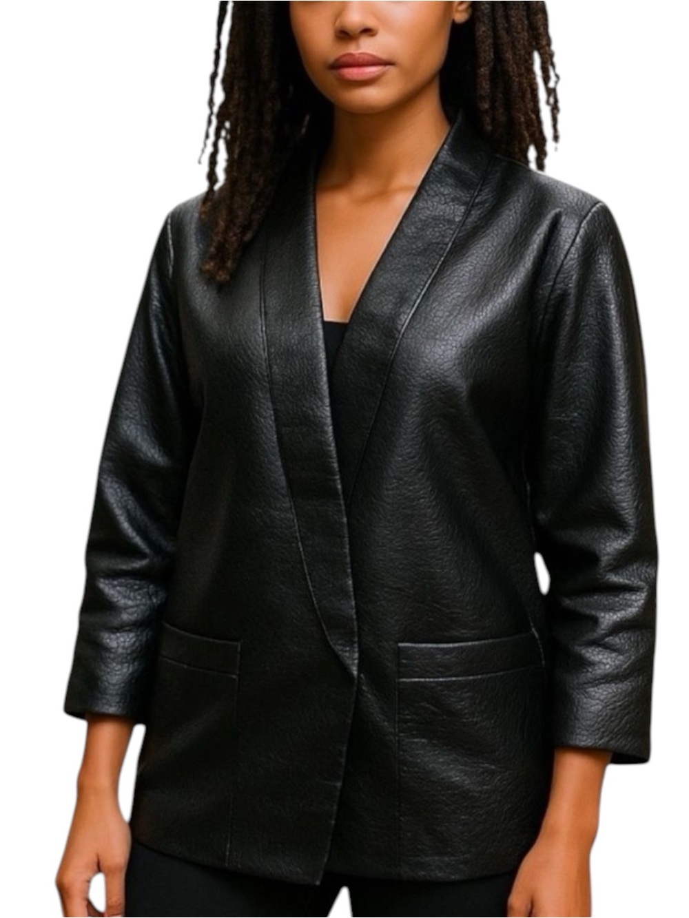 Anthropologie Hutch Iridescent Metallic Gray Jacket Size XL